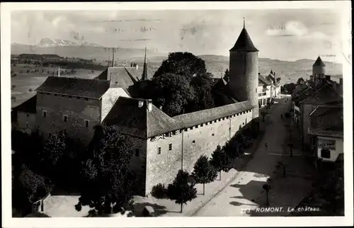 Ak Romont Glane Kanton Freiburg, Le Chateau