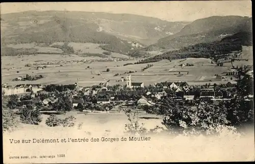 Ak Moutier Kanton Jura, Delemont, L'Entree des Gorges de Moutier