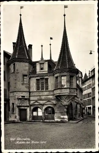 Ak Neuchâtel Kanton Neuenburg, Maison des Halles