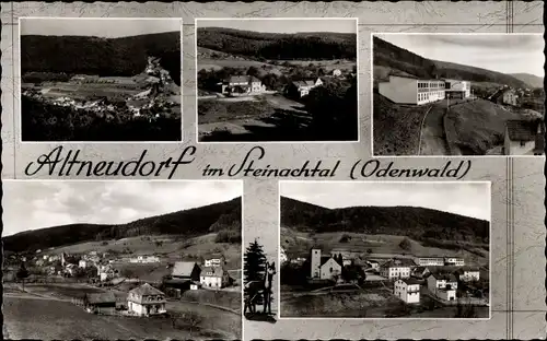 Ak Altneudorf Schönach im Odenwald, Teilansichten