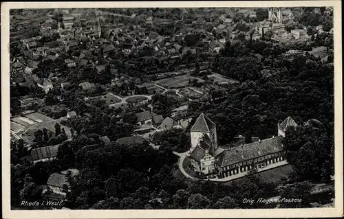 Ak Rheda Wiedenbrück in Westfalen, Fliegeraufnahme