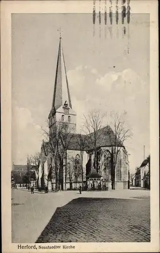 Ak Herford in Nordrhein Westfalen, Neustaedter Kirche