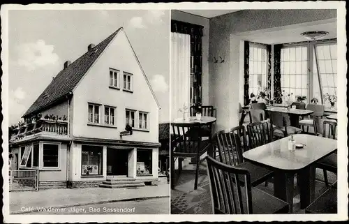 Ak Bad Sassendorf im Kreis Soest, Cafe Waldemar