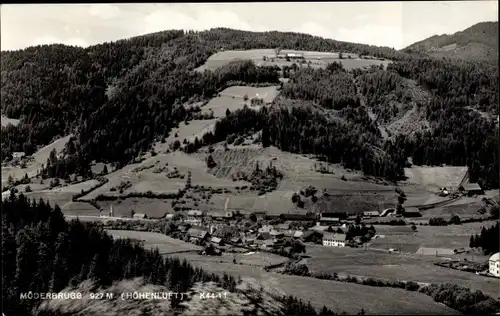 Ak Sankt Oswald Möderbrugg Steiermark, Fliegeraufnahme, Ort, Umgebung