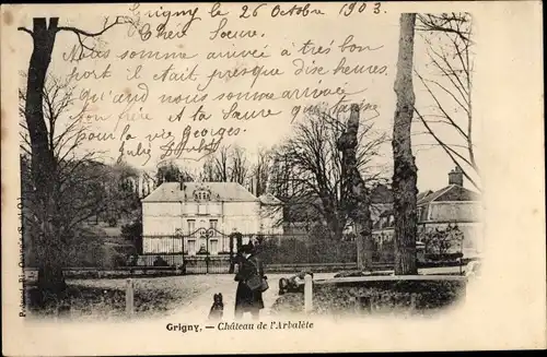 Ak Grigny Essonne, Chateau de l'Arbalete