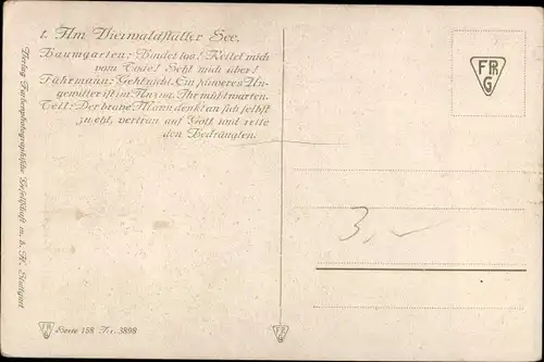 Künstler Ak Peter, O., Wilhelm Tell, Am Vierwaldstätter See