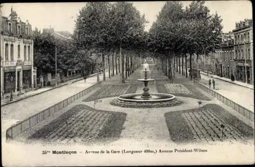 Ak Montluçon Allier, Avenue de la Gare, Avenue Président Wilson