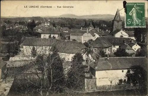 Ak Le Lonzac Corrèze, Vue Generale