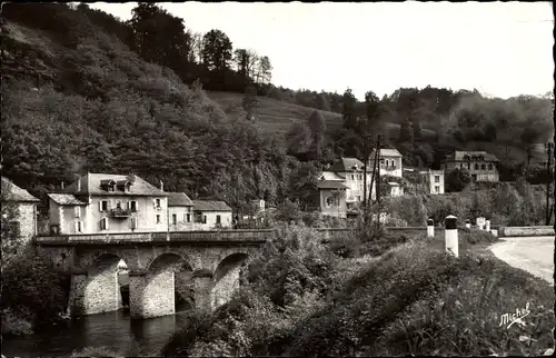 Ak Cornil Correze, Le Pont, Quartier de la Gare