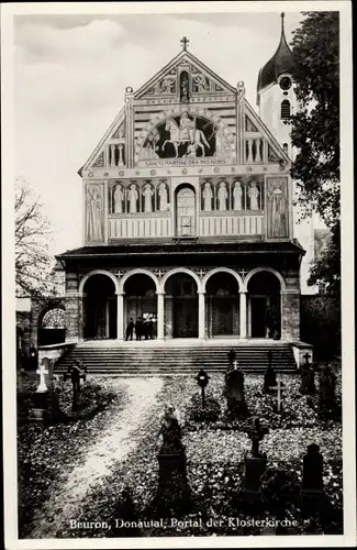 Ak Beuron in Baden Württemberg, Portal der Klosterkirche