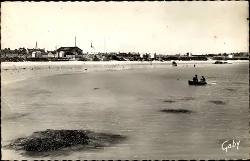 Ak Barfleur Manche, La Plage, Ruderboot