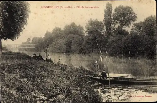 Ak Bennecourt Yvelines, L'Ecole buissonniere