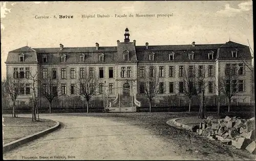 Ak Brive-la-Gaillarde Corrèze, Hopital Dubois, Facade du Monument principal