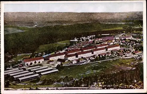 Ak Valdahon Doubs Frankreich, Vue Generale du Camp prise en avion