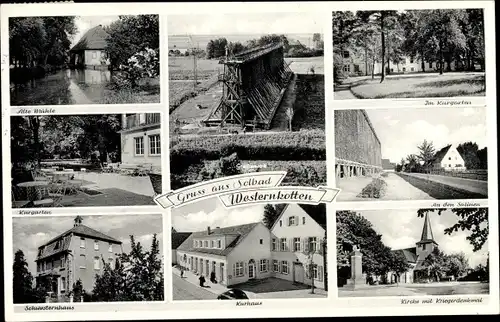 Ak Westernkotten Westfalen, Gradierwerk, Kurgarten, Kurhaus, Kirche, Schwesternhaus