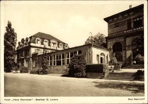 Ak Bad Nenndorf an der Weser, Hotel Haus Hannover