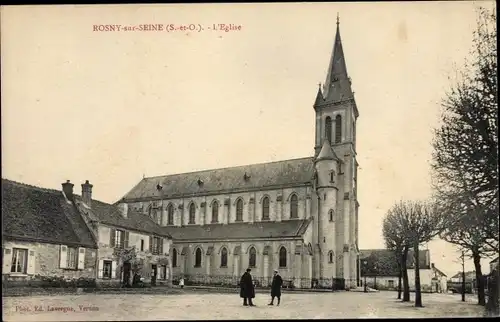 Ak Rosny sur Seine Yvelines, L'Eglise