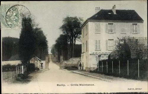 Ak Bailly Yvelines, Grille Maintenon