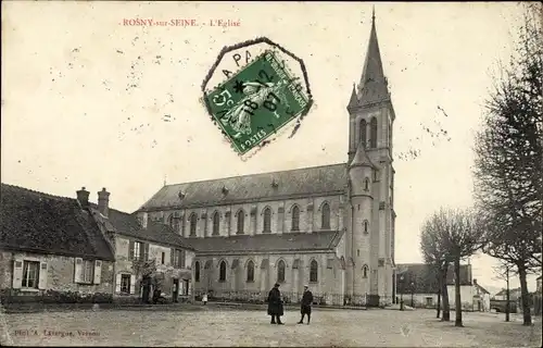 Ak Rosny sur Seine Yvelines, Kirche