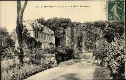 Ak Mennecy Essonne, Le Chateau Montauget