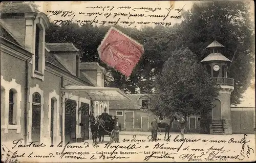 Ak Évry Petit Bourg Essonne, Chateau de Beauvoir, Les Ecuries