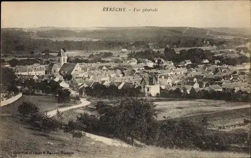 Ak Étréchy Essonne, Vue generale