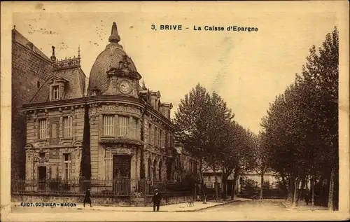 Ak Brive-la-Gaillarde Corrèze, La Caisse d'Epargne