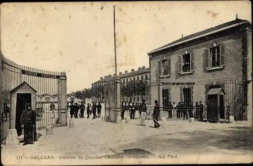 Ak Orléans Loiret, Caserne du Quartier Chatillon