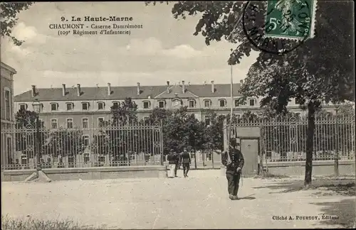 Ak Chaumont Haute-Marne, Caserne Damrémont, 109 Régiment d'Infanterie