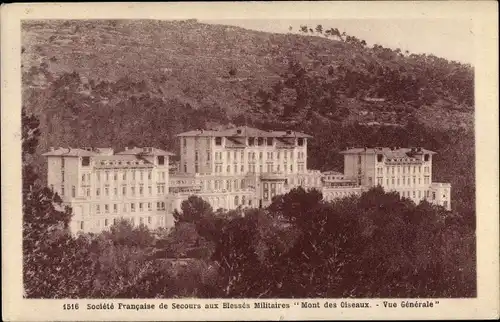 Ak Hyères les Palmiers Var, Mont des Oiseaux, Gesamtansicht