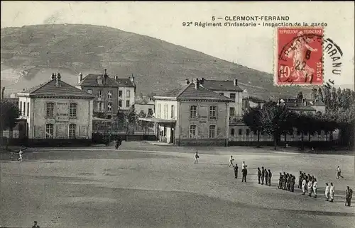 Ak Clermont Ferrand Puy de Dôme, Regiment d'Infanterie, Inspection de la garde