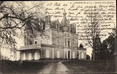 Ak Seiches Maine et Loire, Chateau de la Garenne