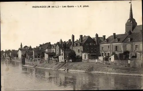 Ak Ingrandes Maine-et-Loire, Les Quais