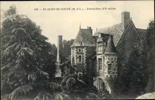 Ak Saint Aubin de Luigné Maine et Loire, Presbytere