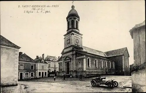 Ak Saint Germain des Prés Loiret, L'Eglise