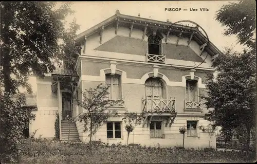 Ak Piscop Val d Oise, Une Villa