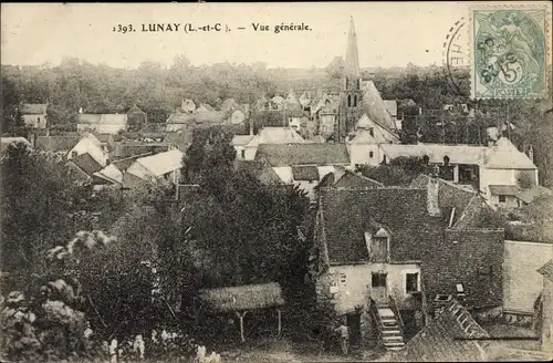 Ak Lunay Loir et Cher, Vue generale