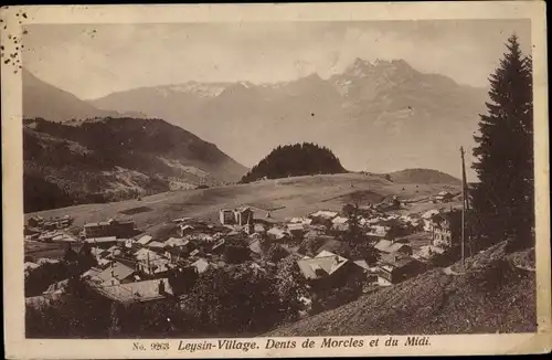 Ak Leysin Kanton Waadt, Dents de Morcles et du Midi