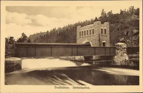 Ak Trollhättan Schweden, Strömkarlen