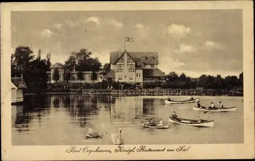 Ak Bad Oeynhausen in Westfalen, Königl. Restaurant am Siel