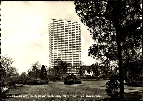 Ak Leverkusen im Rheinland, Bayer Hochhaus