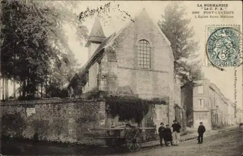 Ak Pont l'Évêque Calvados, L'Eglise Saint Melaine