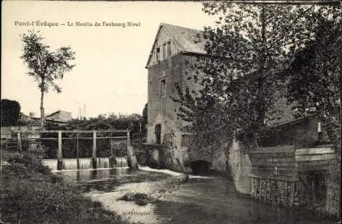 Ak Pont l'Évêque Calvados, Le Moulin du Faubourg Nival