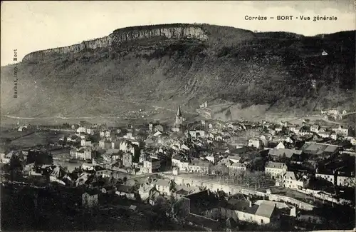 Ak Bort Les Orgues Corrèze Frankreich, Vue generale
