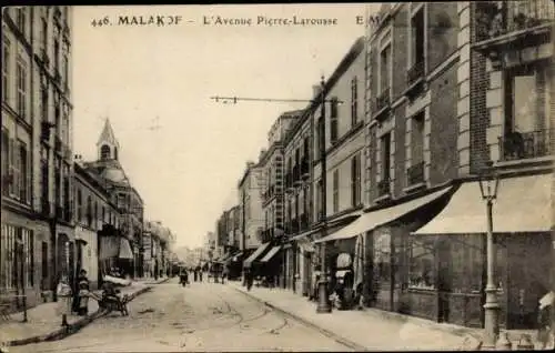 Ak Malakoff Hauts de Seine, L'Avenue Pierre Larousse