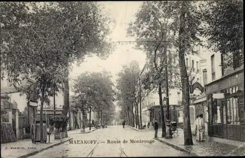 Ak Malakoff Hauts de Seine, Route de Montrouge