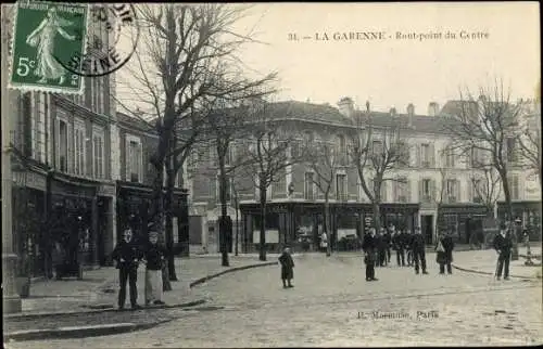 Ak La Garenne Colombes Hauts de Seine, Pont point du Centre