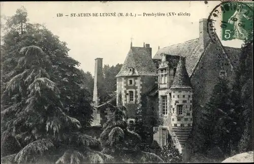 Ak Saint Aubin de Luigné Maine et Loire, Presbytere