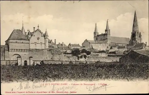 Ak Le Puy Notre Dame Maine et Loire, Chateau de Beauregard, L'Eglise
