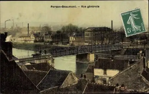 Ak Persan Beaumont Val-d’Oise, Vue generale